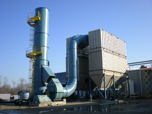 Large air pollution control system